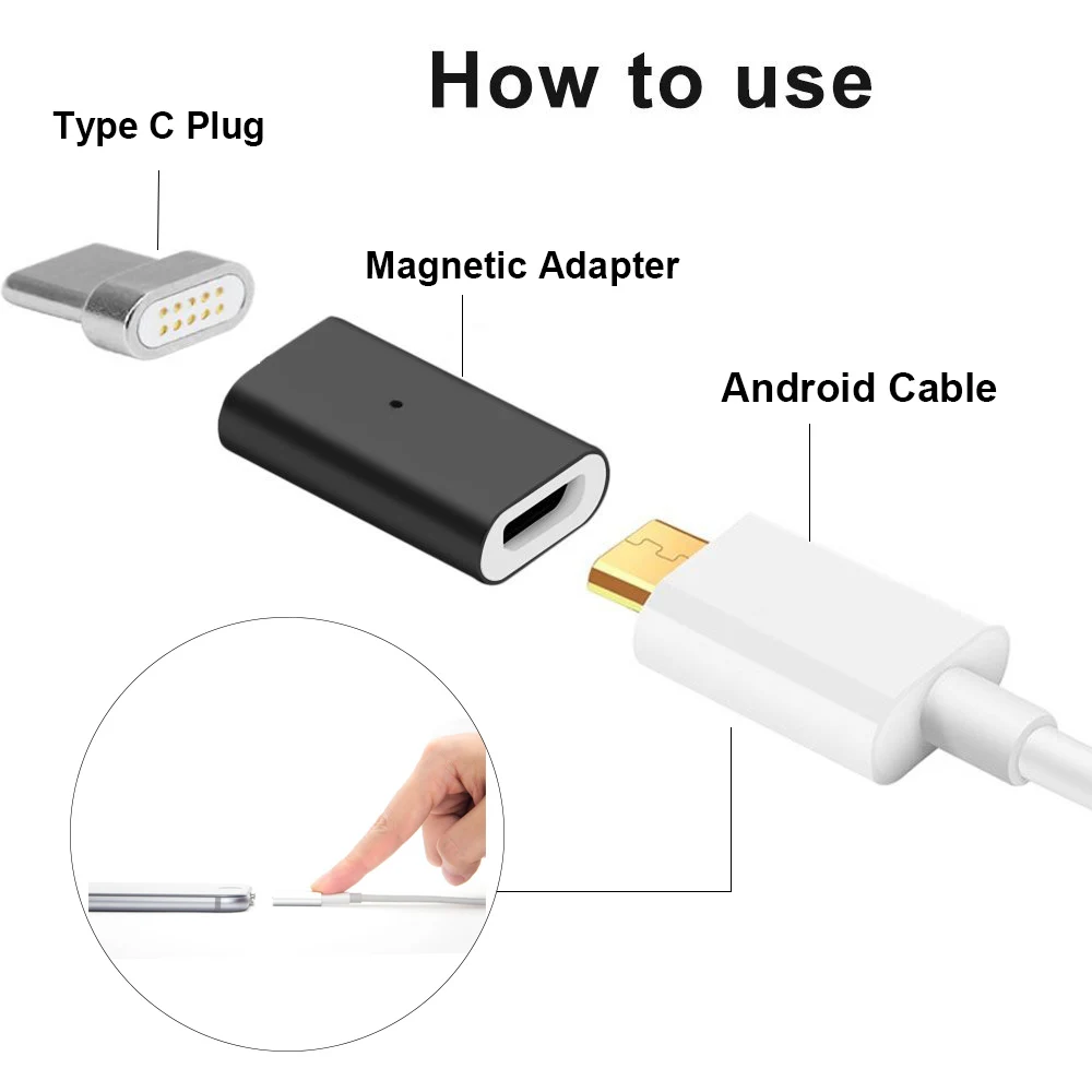 YIESOM Micro USB адаптер для адаптера типа C Магнитный преобразователь для SAMSUNG S8 S9 Plus Note 8 9 Магнитный адаптер type-C вилка+ инструмент