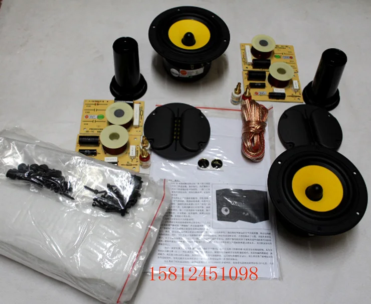 HiVi M1 Сделай Сам спикер комплект = 2 шт. (F5 Midwoofer + RT1C A ленточный твитер) разделитель