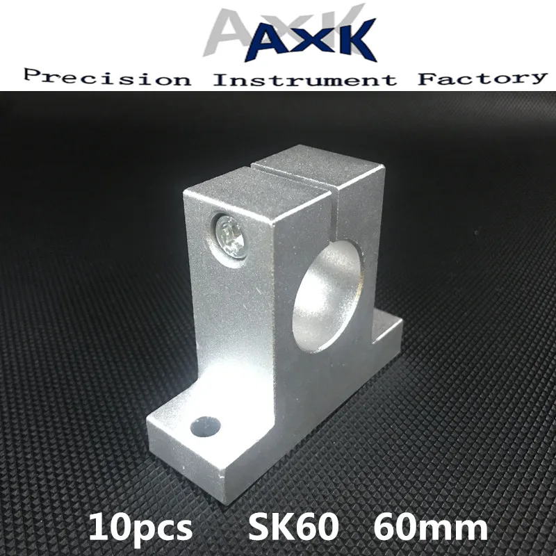 

2019 Direct Selling Hot Sale Cnc Router Parts 10 Pcs 60mm Sk60 Linear Rail Shaft Guide Support Bracket Bearing Cnc Step Motor