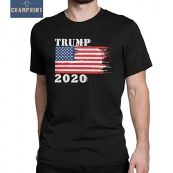 Трамп 2020 весело футболки для женщин с коротким рукавом для мужчин топы, большой размер футболка натуральный хлопок O средства ухода за