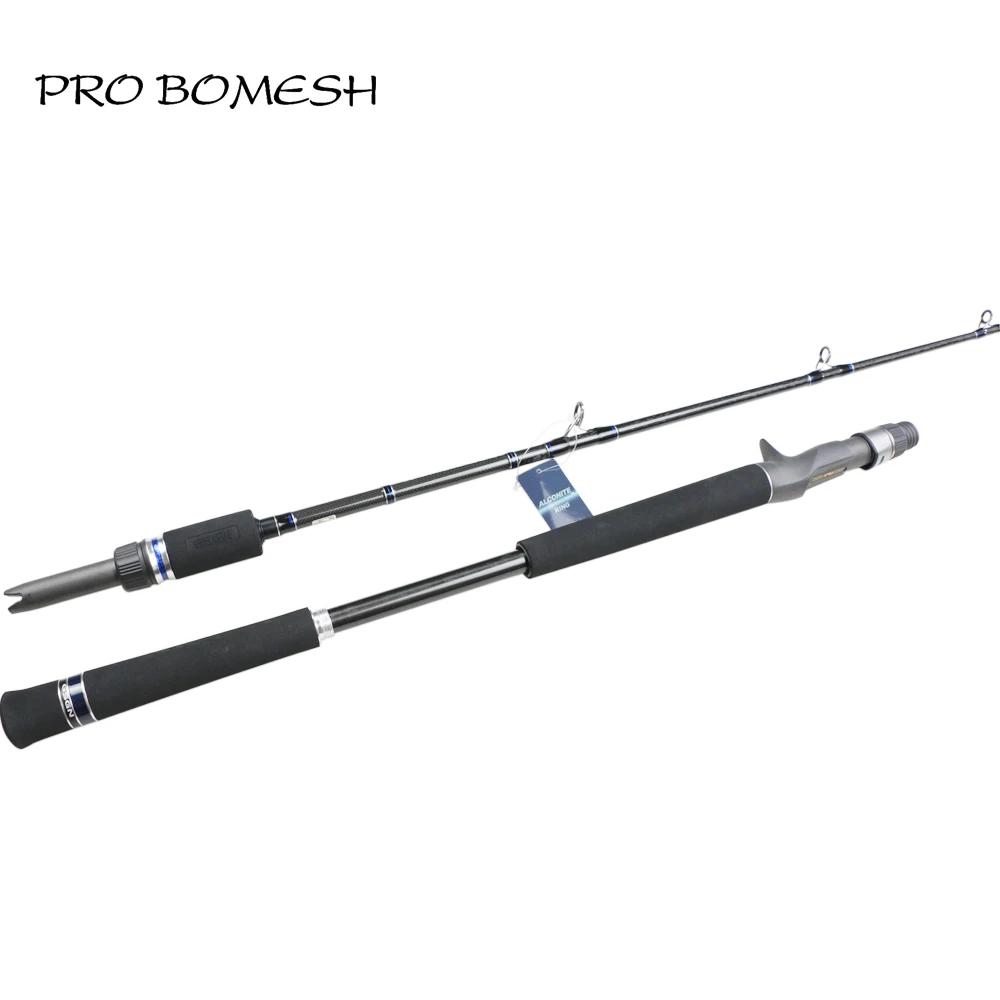 Pro Bomesh 1 комплект, 1,82 м, 1,94 м, полностью Fuji компоненты, 2 секции, Swirl Sanded+ K Carbon 50-80#, лодочная удочка, удочка