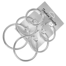 Серьги-кольца набор 4 см 5 см 6 см Круглый Круг геометрические обручи женские золотые серебряные уникальные серьги Arracadas циркулярные женские серьги