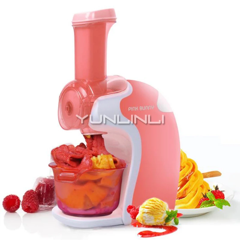 YUNLINLI 220V машина для приготовления Фруктового мороженого портативная домашнего DIY