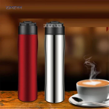

W001 Thermos Coffee Cup Bottle 304 Stainless Steel Thermo cup Vacuum Thermal Mug 350ml Capacity Insulated portable coffee cup