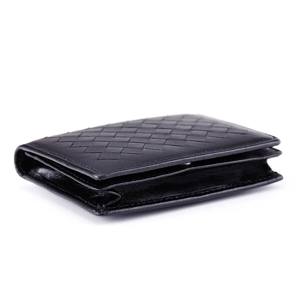 Fashion Men Sheepskin Leather Mini Wallets Women Business Credit Card Holder ID Pocket Hasp Simple Travel Wallet Coin Purse|card holder id|credit