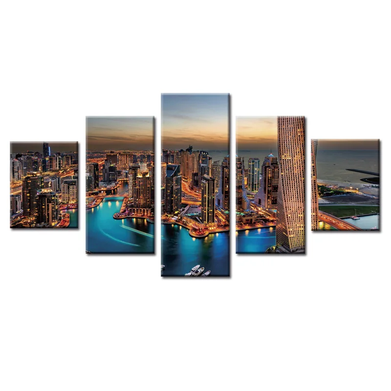 

5 Panels Venice Landscape Series Canvas Print Painting Modern Canvas Wall Art for Wall Picture Home Decor Artwork