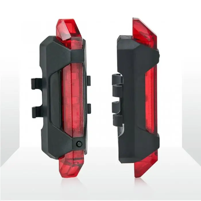 Портативный USB Перезаряжаемые велосипед хвост сзади безопасности Предупреждение светильник хвост светильник супер яркий светодиодный светильник