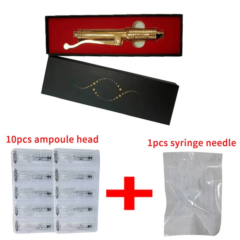 

Hyaluron Pen Lip Injection Hyaluronic Pen Gun Atomizer Multi Shoot Anti Wrinkle Pressure No Needle Mesotherapy Beauty Tool Tips
