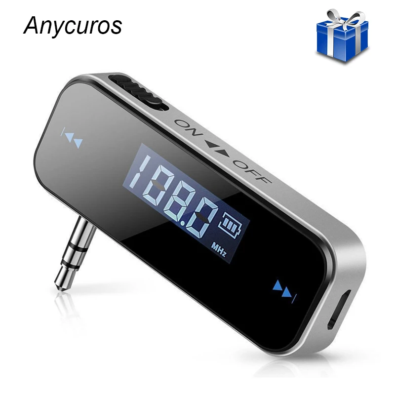 Mini 3.5mm Wireless Car Radio Music Audio FM Transmitter Hands free FM