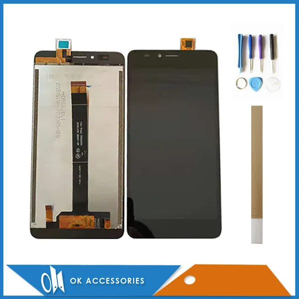 ЖК дисплей с дигитайзером на тачскрин 5 дюйма для BQ 5510 BQ5510 BQS черно белый цвет