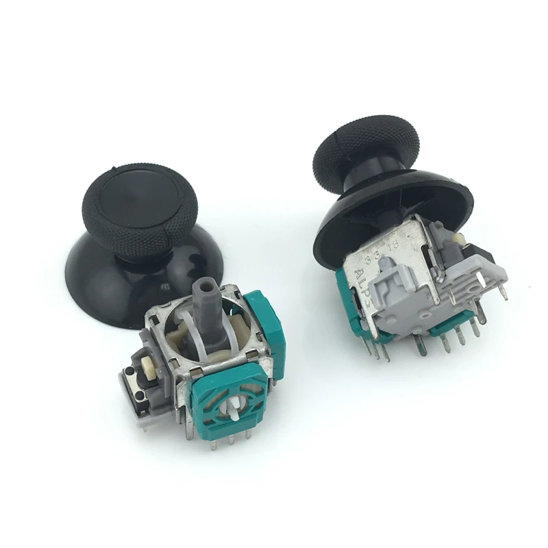 2 pcs 3D Analog Joystick Stick Sensor Module Potentiometers + 2 x Black thumbsticks For Microsoft xbox one wireless controller (4)