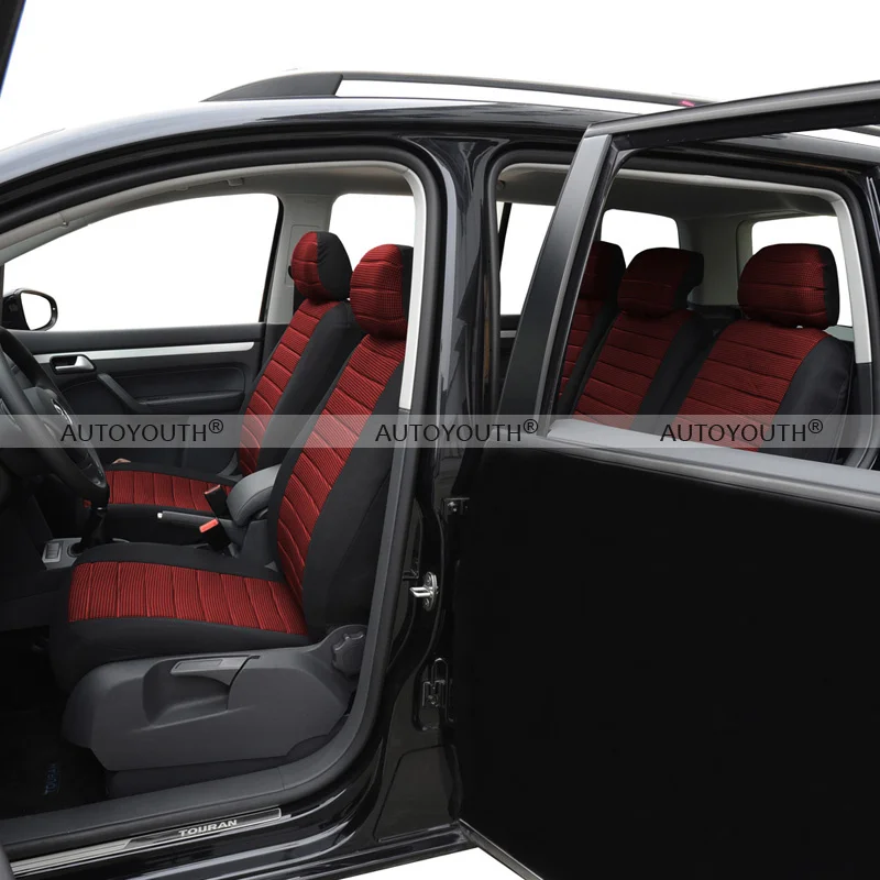 AUTOYOUTH-5-Seats-Red-Seat-Covers-Airbag-Compatible-5MM-Foam-Checkered-Universal-Fit-Most-Vans-Minibus (2)