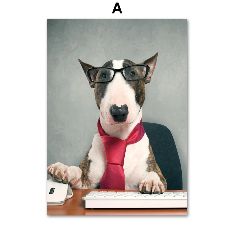 Cartoon-Funny-Dog-Guilty-Fashion-Arrow-Wall-Art-Canvas-Painting-Nordic-Posters-And-Prints-Wall-Pictures(3)