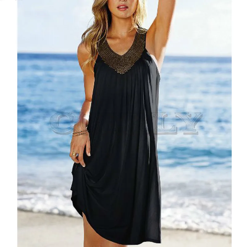 Image Sexy Party Dresses Women Evening Prom Club Dress Hollow Out Backless Summer Dress 2019 CUERLY Casual Beach Dress Plus Size Boho