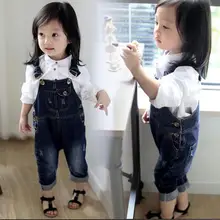 Модные джинсовые комбинезоны для девочек на осень-зиму, джинсовые комбинезоны для девочек, джинсовые комбинезоны для девочек, детские комбинезоны