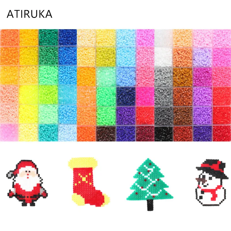 72000 шт./компл. 72 Цвета 2 6 мм Perler Hama бусины 3D Пазлы игрушки для детей развивающие