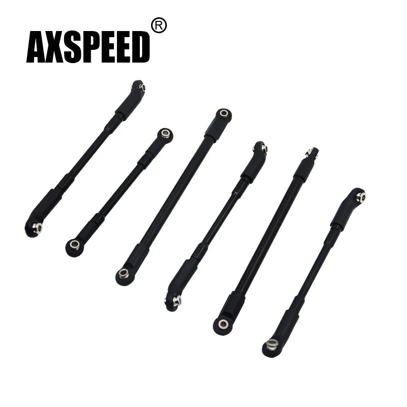 Prix 1 set Mise À Niveau Pièces 93mm 182mm En Alliage D aluminium Lien Rod pour 1 10 RC Crawler Axial SCX10 D90 d110