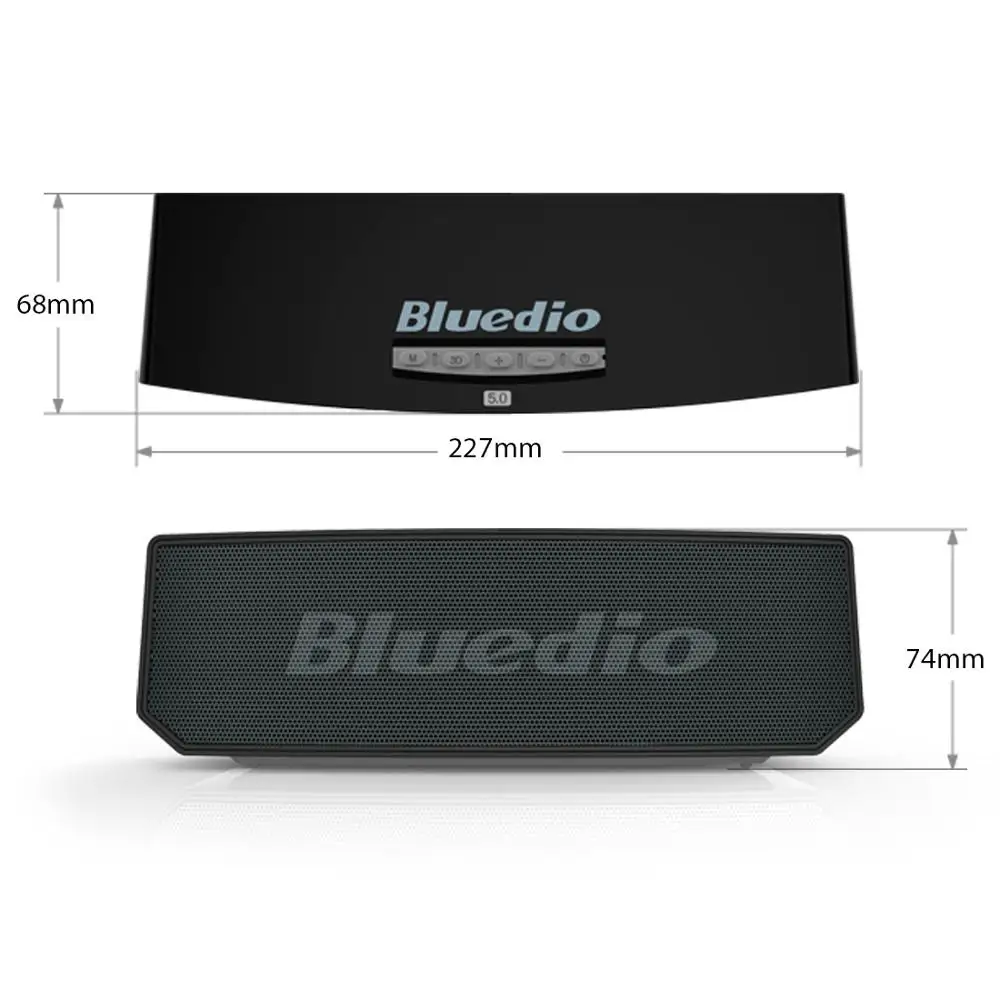 Bluedio BS-6 Беспроводная Bluetooth Колонка портативная мини умная Голосовая Колонка Встроенный микрофон Колонка черный саундбокс