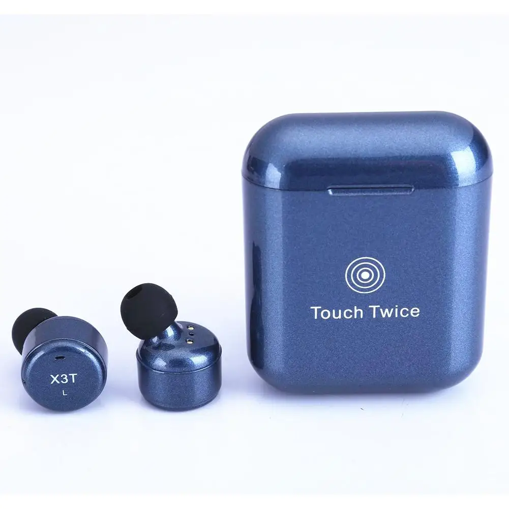 

DSstyles X3T Touch Control Wireless Bluetooth Headphones Universal HIFI Earphones Portable Mini Headset with Charge Box