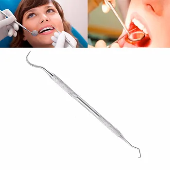 

Double Hook Tooth Dental Explorer Probe Materials Dentalist Dentist Tool New Set