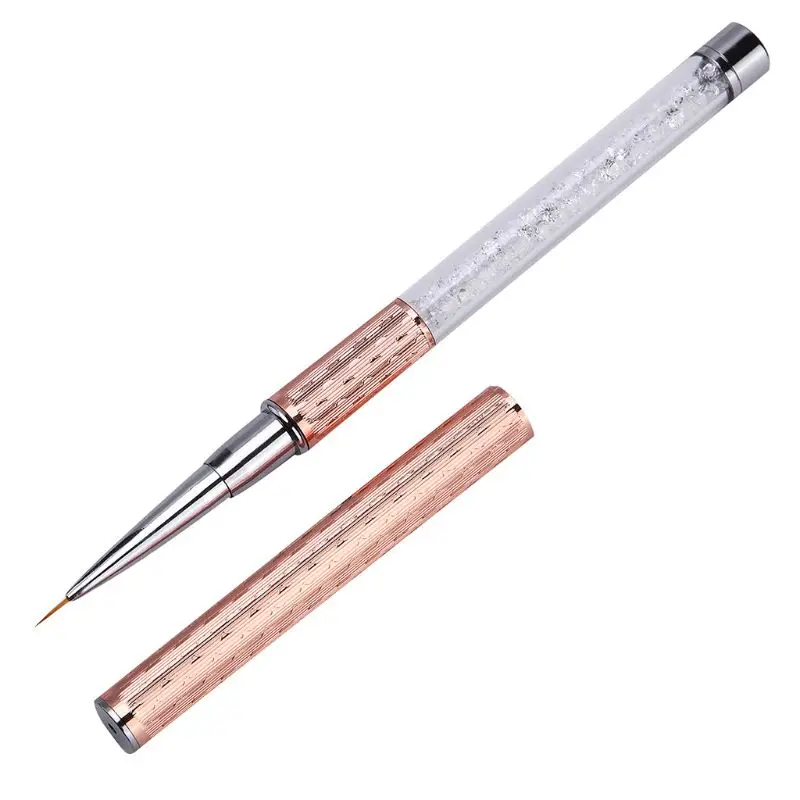 1 шт. УФ гель-лайнер для ногтей, кисть для салона, акриловая ручка для рисования маникюра 7 мм-13 мм, инструмент для ногтей