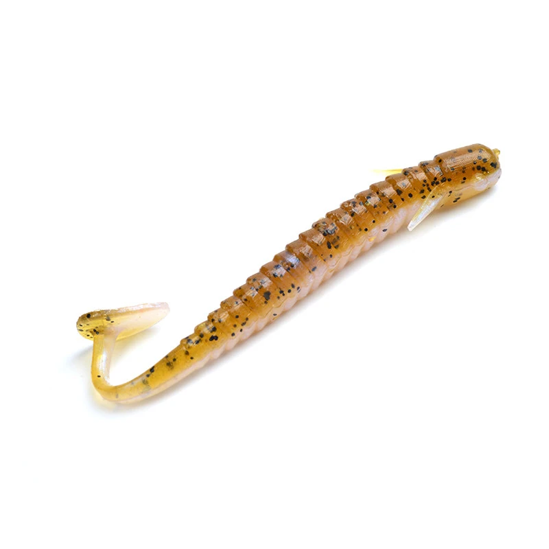 

Hennoy Leurre souple 20pcs/pack 8cm 1.9g Artificial Loach Silicone Bait Fishing Worm Isca Sea Fishing Lure
