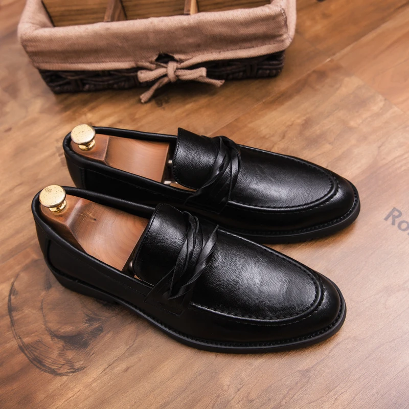men designer formal leather shoes slip on unique dress male footwear wedding italian luxury brand elegant oxford shoes for men (30)