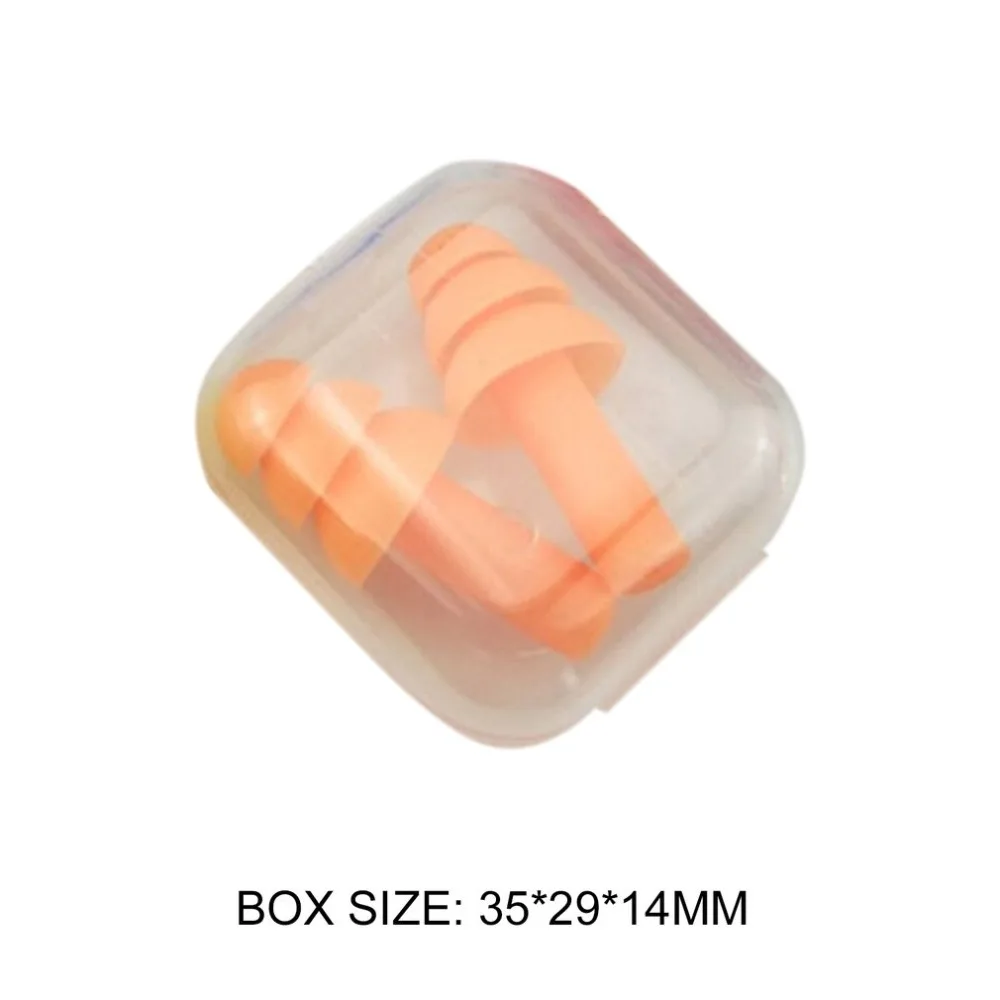 Soft Silicone Ear Plugs Sound Insulation Ear Protection Earplugs Noise Reduction Sleeping Plugs with Storage Box