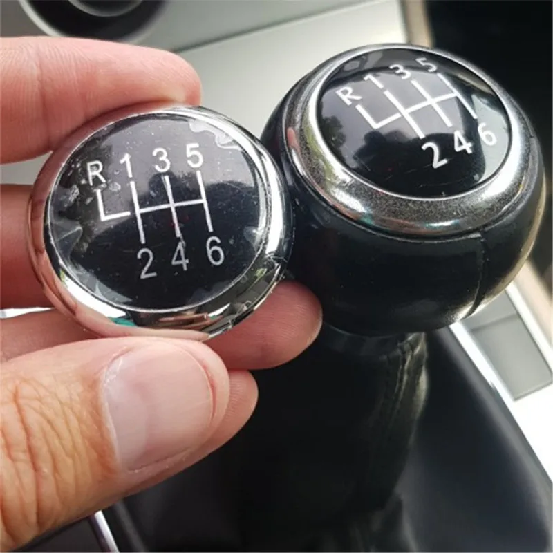 5/6 Speed MT Gear Shift Knob Emblem Cap Cover Case For Volkswagen VW Passat B6 2005-2011 Car Styling Accessories