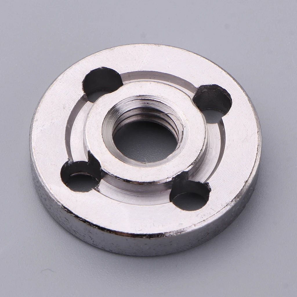 Angle Grinder Flange Nut for 100 Angle Grinder Steel Metal Inner Outer Flange Nut Outer Dia 30mm,Inner Dia 10mm Parts (2 Set)
