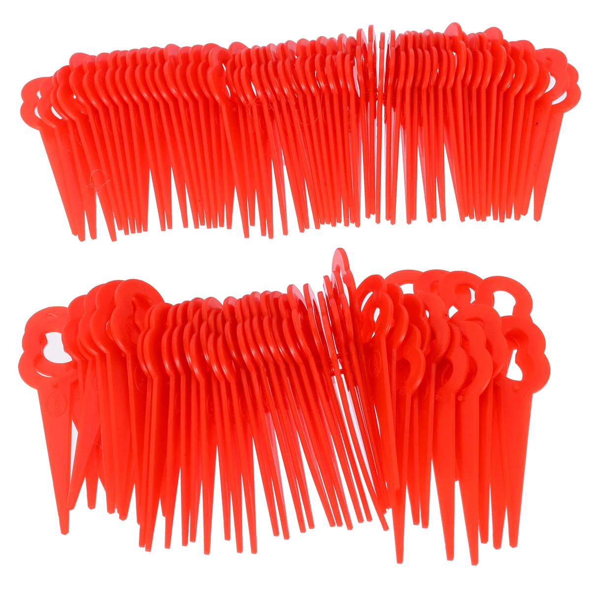 100pcs Cutter battery Plastic Lawn Trimmer Spare Grass Trimmer Blade Garden Power Tools Part