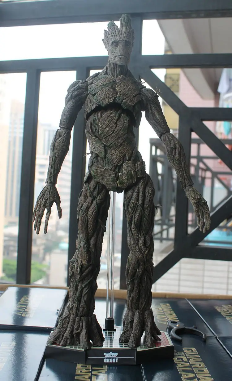Guardiões da Galáxia Figura de Ação Brinquedos Quentes Marvel Homem Árvore Vingadores 40cm Grande Tamanho Bjd 3 Figuras de ação