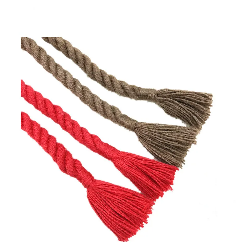1 м красный цвет DIY браслет веревка 6 мм Высокое качество шторы декоративная веревка Подушка Диван украшения аксессуары Tieback веревка