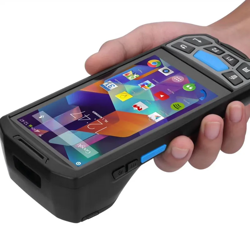  PDA Android with built in thermal printer Handheld 2D Honeywell 6603 QR code PDA Barcode Scanner an