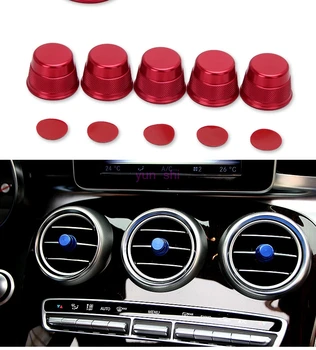 

2 color Car Air Outlet Knob Decoration Cover Car-styling For Mercedes Benz 2015 16 C GLC class C180 200 260 300 L GLC200 260 300