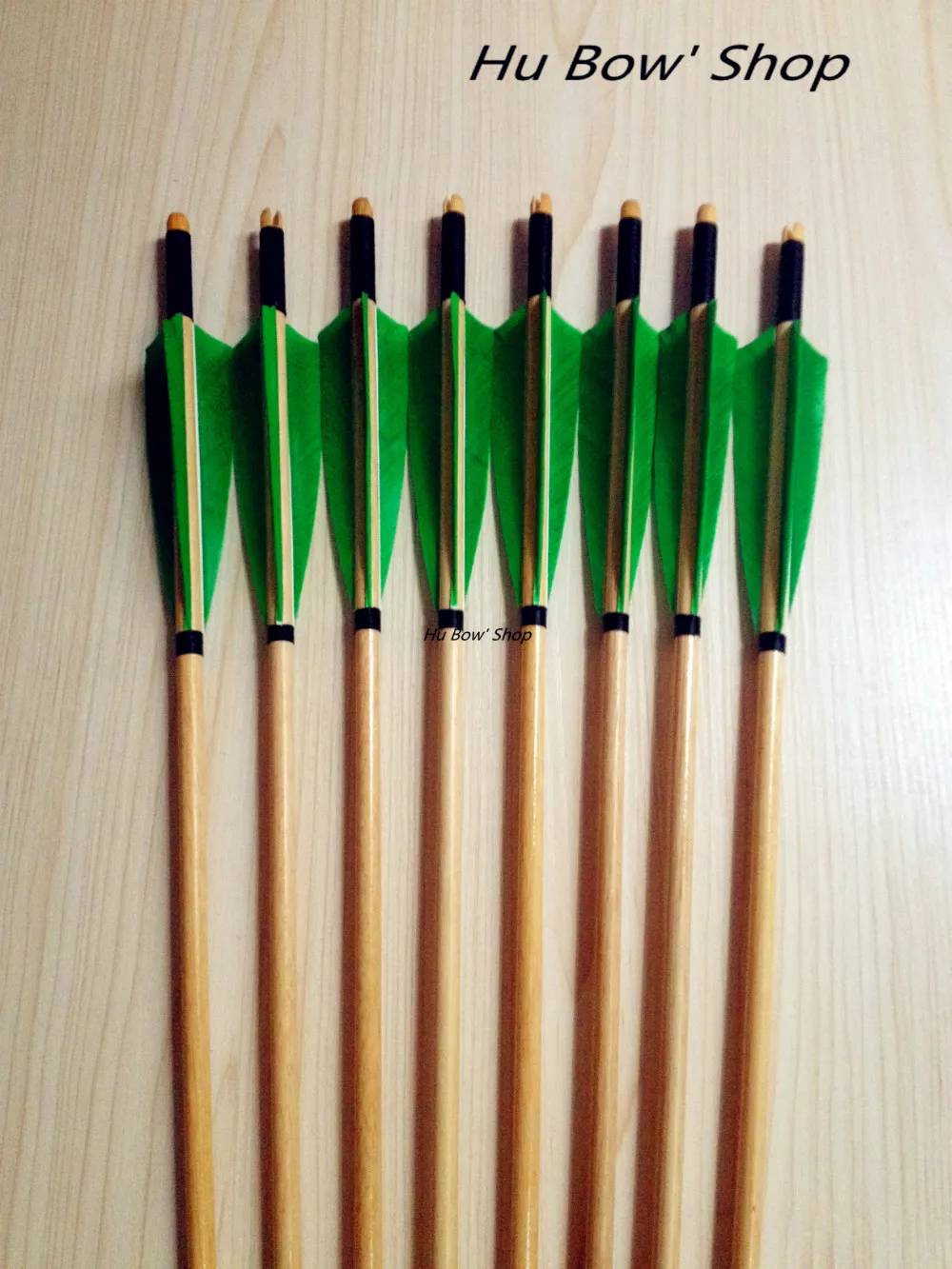 fast shipping traditional wooden arrow turkey feather wood arrows