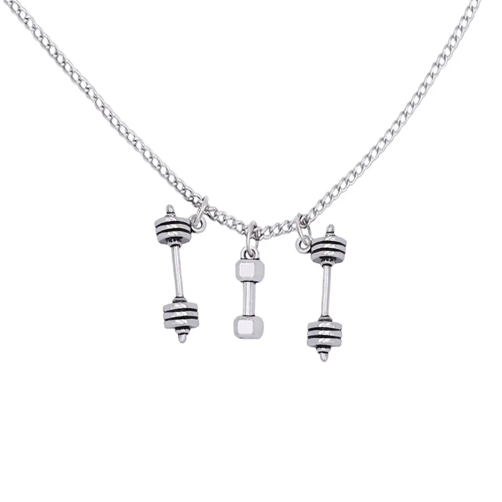 Antique Silver Plated Alloy Crossfit Inspire Weight Lifting Barbells