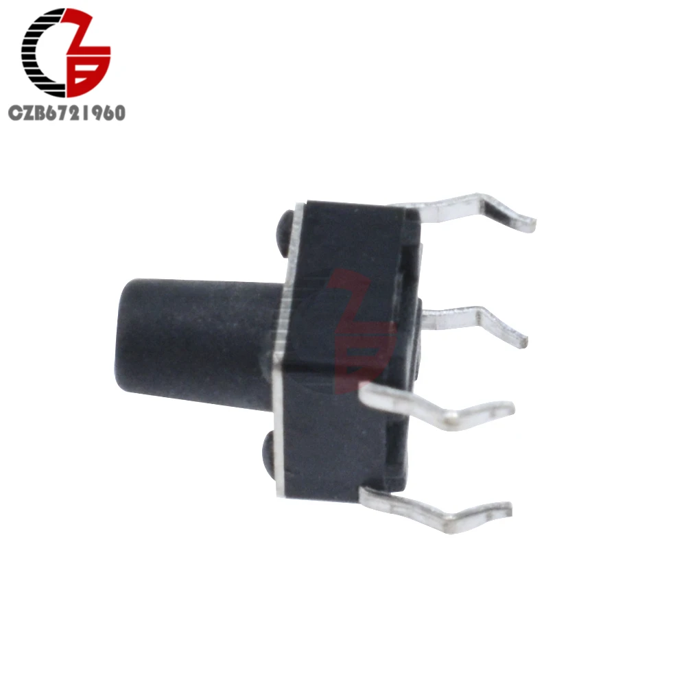 Mini Tactile Upright Switches ON-OFF SPST PCB Swith 50mA 6mm*6mm*6mm 20PCs