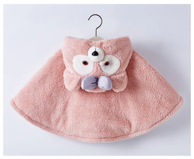  winter wind proof cloak for baby girls boys cotton warm jackets kids coats children clothes duffy bear coats (7)