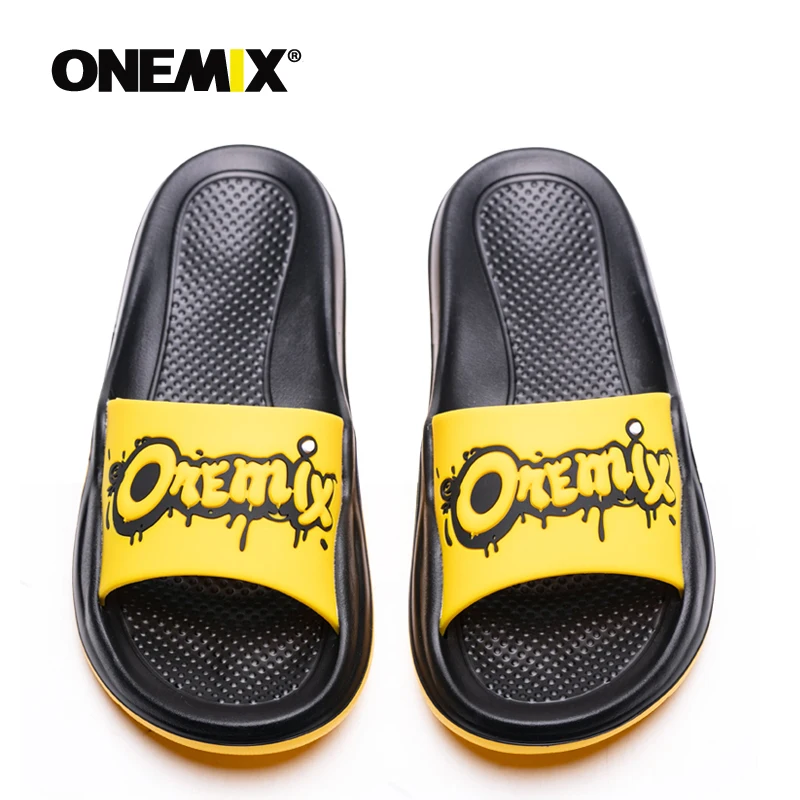 Шлепанцы ONEMIX на плоской подошве для мужчин и женщин удобные сандалии пляжа