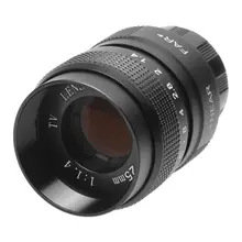 CLCU tv объектив/cctv объектив Объективы для камер с креплением камеры 25 мм F1.4 в черном цвете