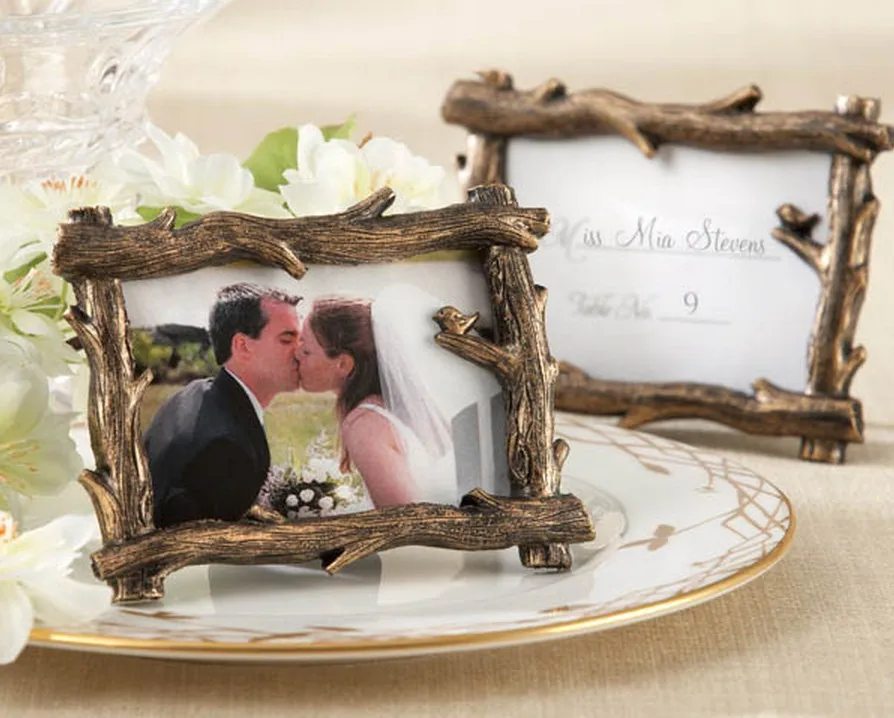 

200PCS/LOT Scenic View Tree Branch Place Card Photo Holder wedding photo frame