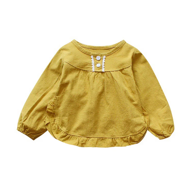 Baby Girls Blouse Long Sleeve Autumn Shirts For Girl Kids Clothes