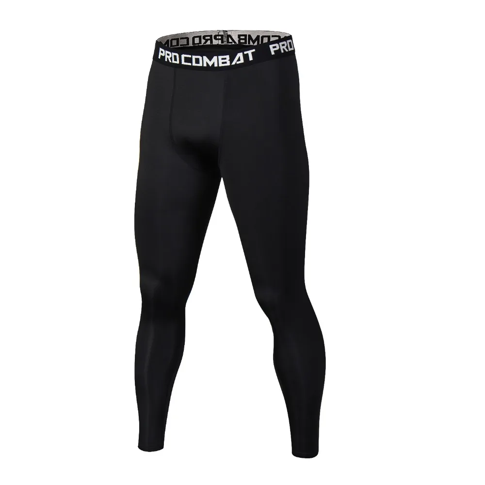 Однотонные мужские компрессионные брюки для бодибилдинга, бегунов, фитнеса, быстросохнущие обтягивающие леггинсы, мужские камуфляжные