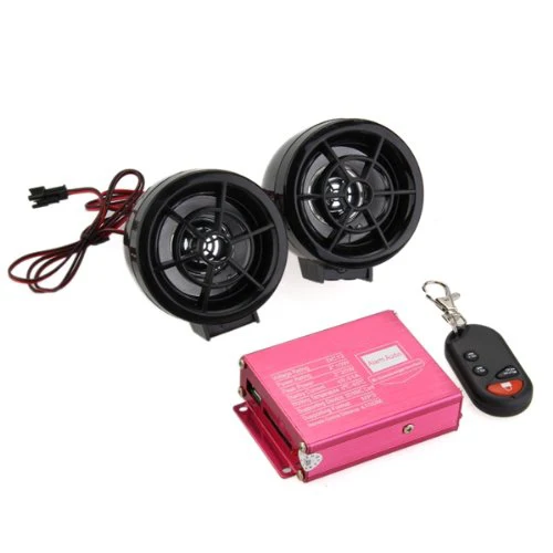 Motorcycle FM font b Radio b font Speaker USB MP3 player alarm with remote control
