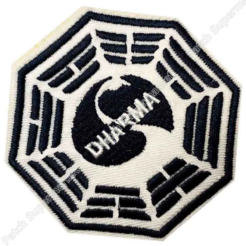 3 &quotLOST DHARMA TV сериал мультфильм панк аппликация в стиле рокабилли sew on/ iron on патч