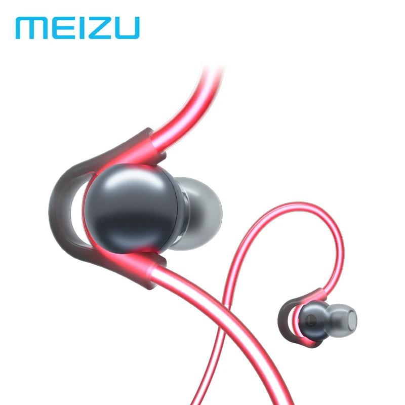Meizu, Halo, лазерные, Bluetooth, беспроводные наушники Apt-X, динамические, высокая точность, спортивные, с микрофоном, для Meizu 16, m6, note - Цвет: Red
