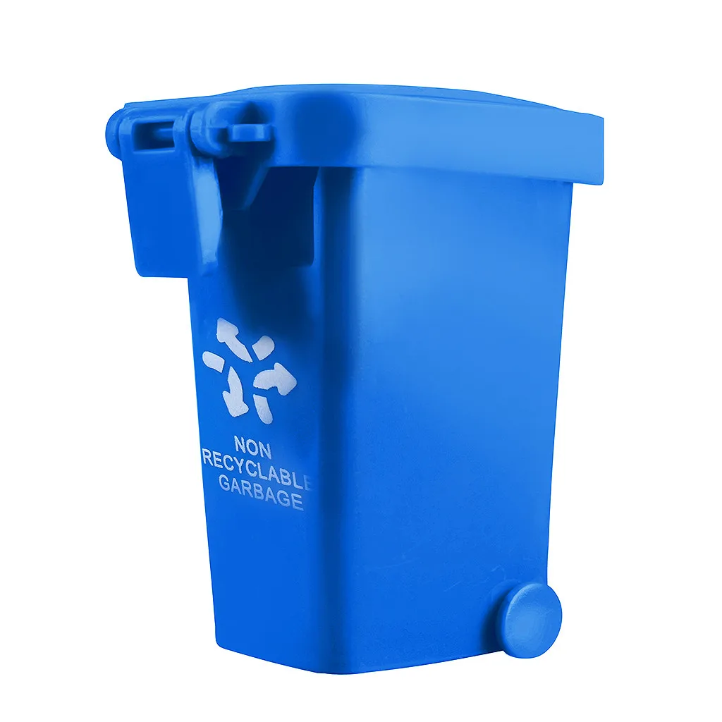 remarkable  4pcs/set 4 Color Mini Trash Can Toy Garbage Truck Cans Curbside Vehicle Rubbish Bin Toys Kid Simula