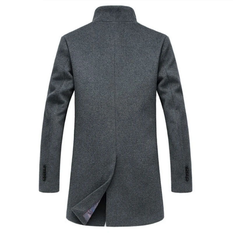 Шерстяное пальто для мужчин с длинными секциями, зимние плотные шерстяные бушлат, мужские повседневные тренчи Casaco Masculino Palto Peacoat пальто