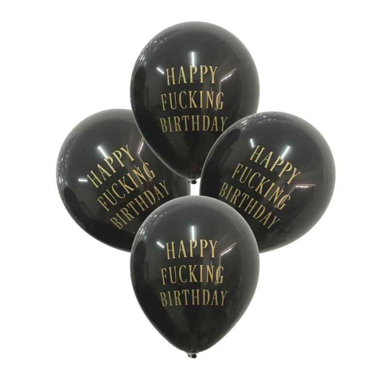 Globos De Cumpleaños 80th Con Números Impresos Calidad de Látex Fiesta-Paquete de 10